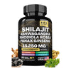 Pure Himalayan Shilajit, Ashwagandha Veggie Capsules, 8 in 1 Energy Boost